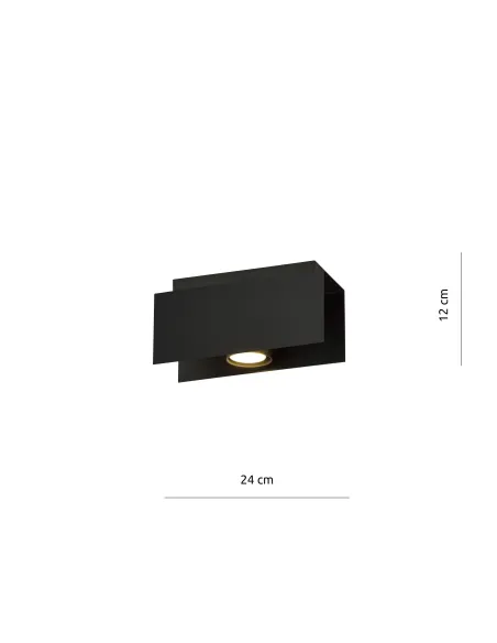 Lampa sufitowa KENNO 1 BLACK EMIBIG