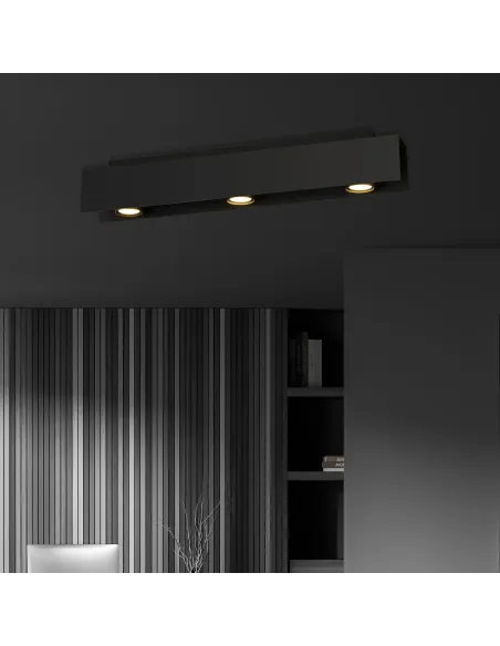 Lampa sufitowa KENNO 3 BLACK EMIBIG