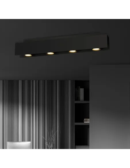 Lampa sufitowa KENNO 4 BLACK EMIBIG