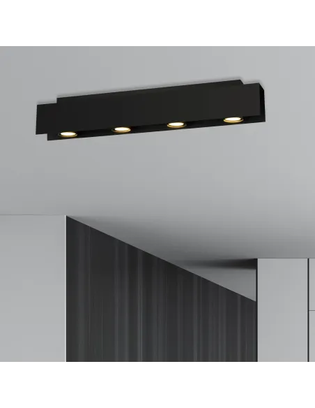 Lampa sufitowa KENNO 4 BLACK EMIBIG