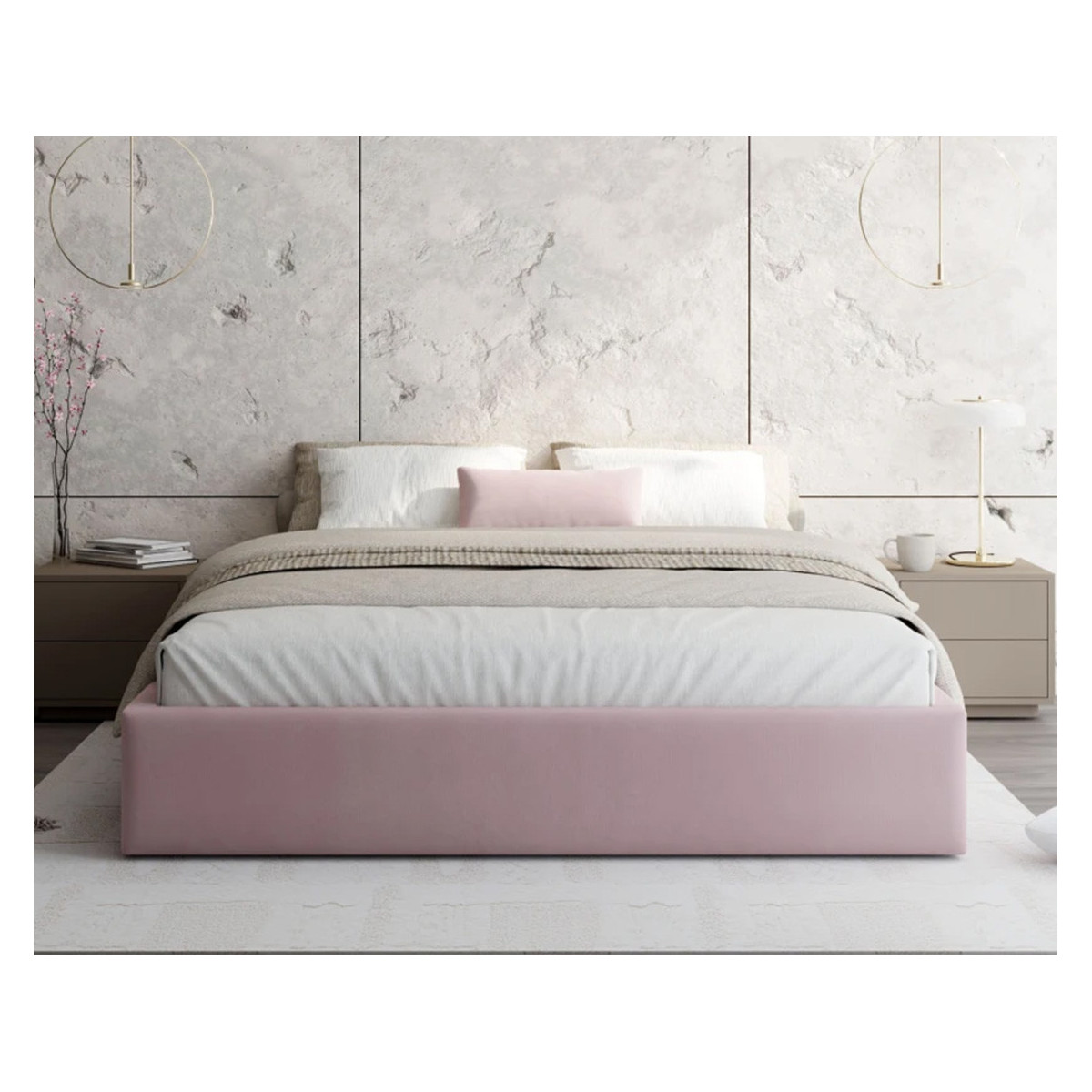 Łóżko tapicerowane ORLANDO FDM podnoszone