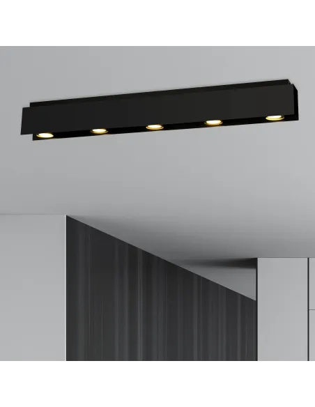 Lampa sufitowa KENNO 5 BLACK EMIBIG