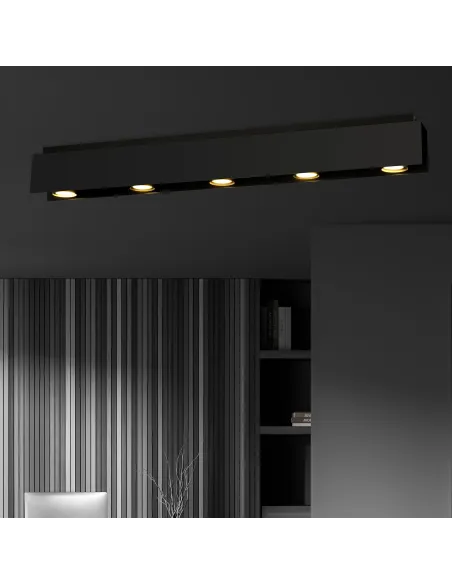 Lampa sufitowa KENNO 5 BLACK EMIBIG