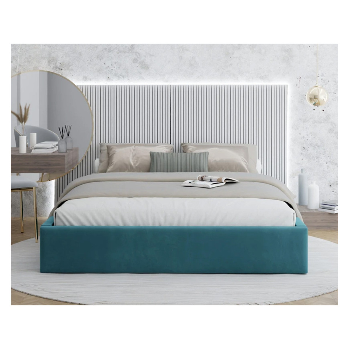 Łóżko tapicerowane ORLANDO FDM podnoszone