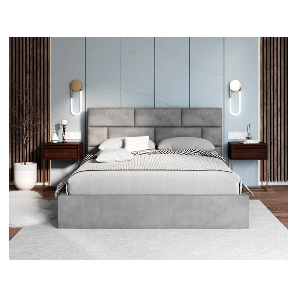 Łóżko tapicerowane PASADENA FDM podnoszone