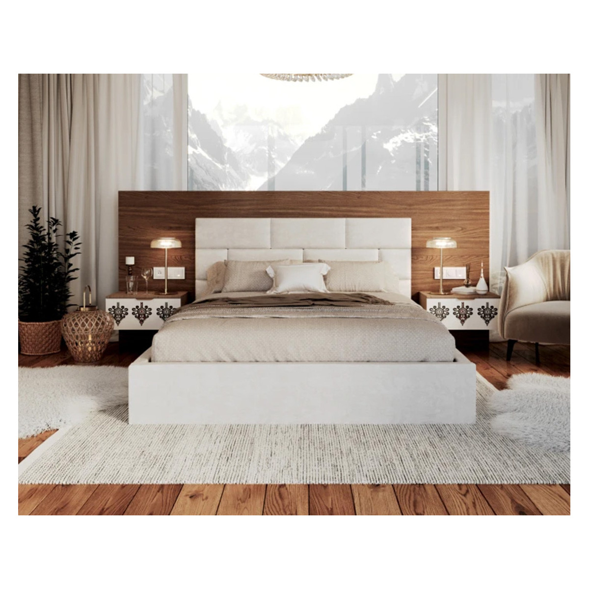 Łóżko tapicerowane PASADENA FDM podnoszone