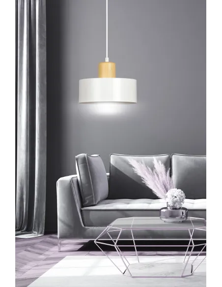 Lampa wisząca TORIN 1 WHITE EMIBIG