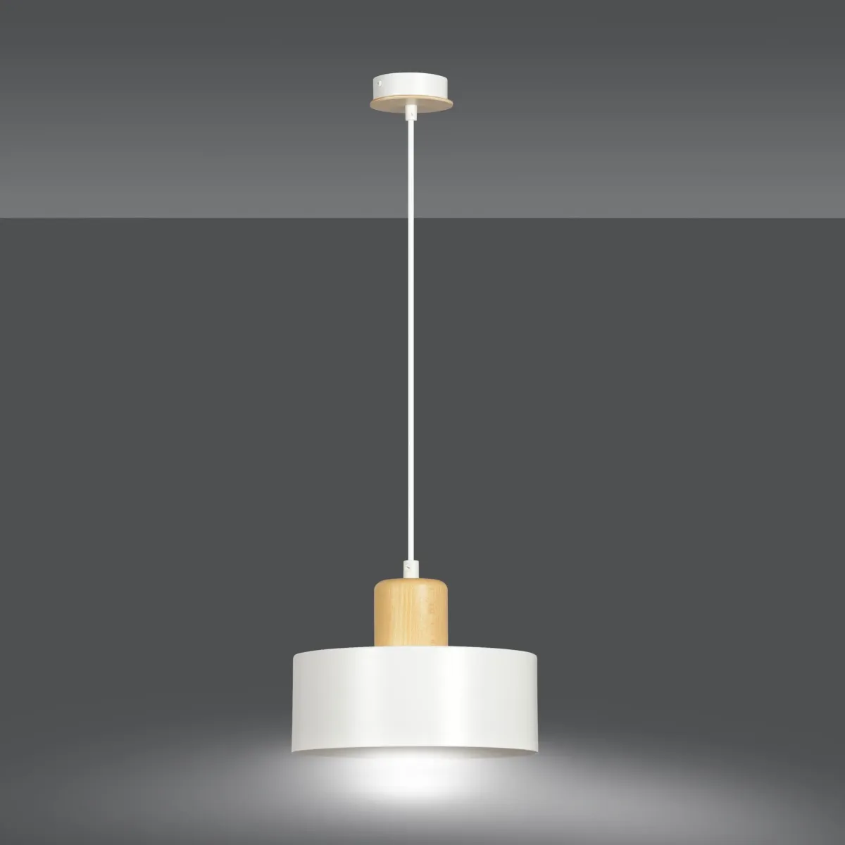 Lampa wisząca TORIN 1 WHITE EMIBIG