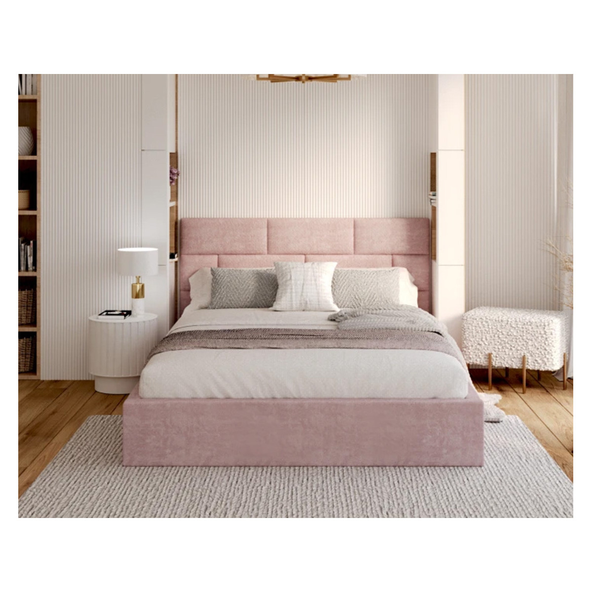 Łóżko tapicerowane PASADENA FDM podnoszone