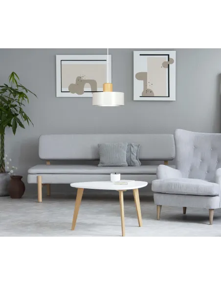 Lampa wisząca TORIN 1 WHITE EMIBIG