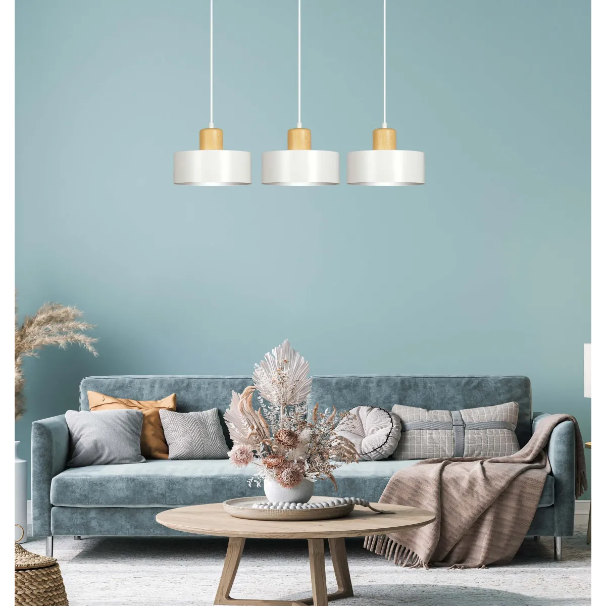 Lampa wisząca TORIN 3 WHITE EMIBIG