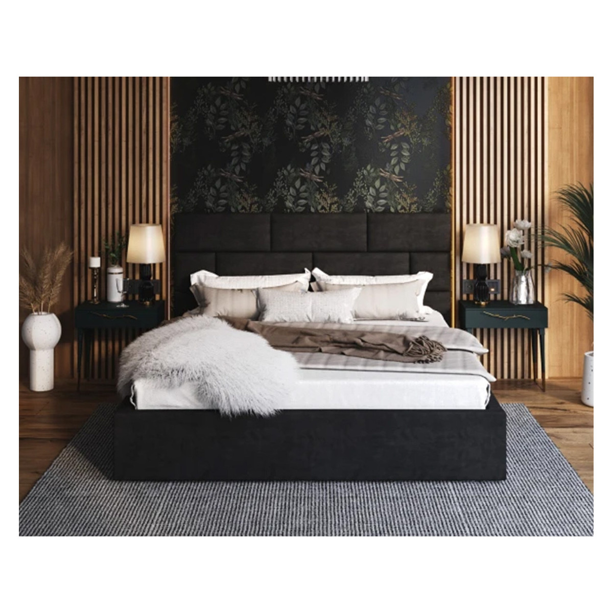 Łóżko tapicerowane PASADENA FDM podnoszone