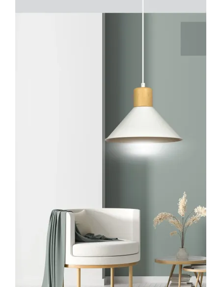 Lampa wisząca ROWEN 1 WHITE EMIBIG