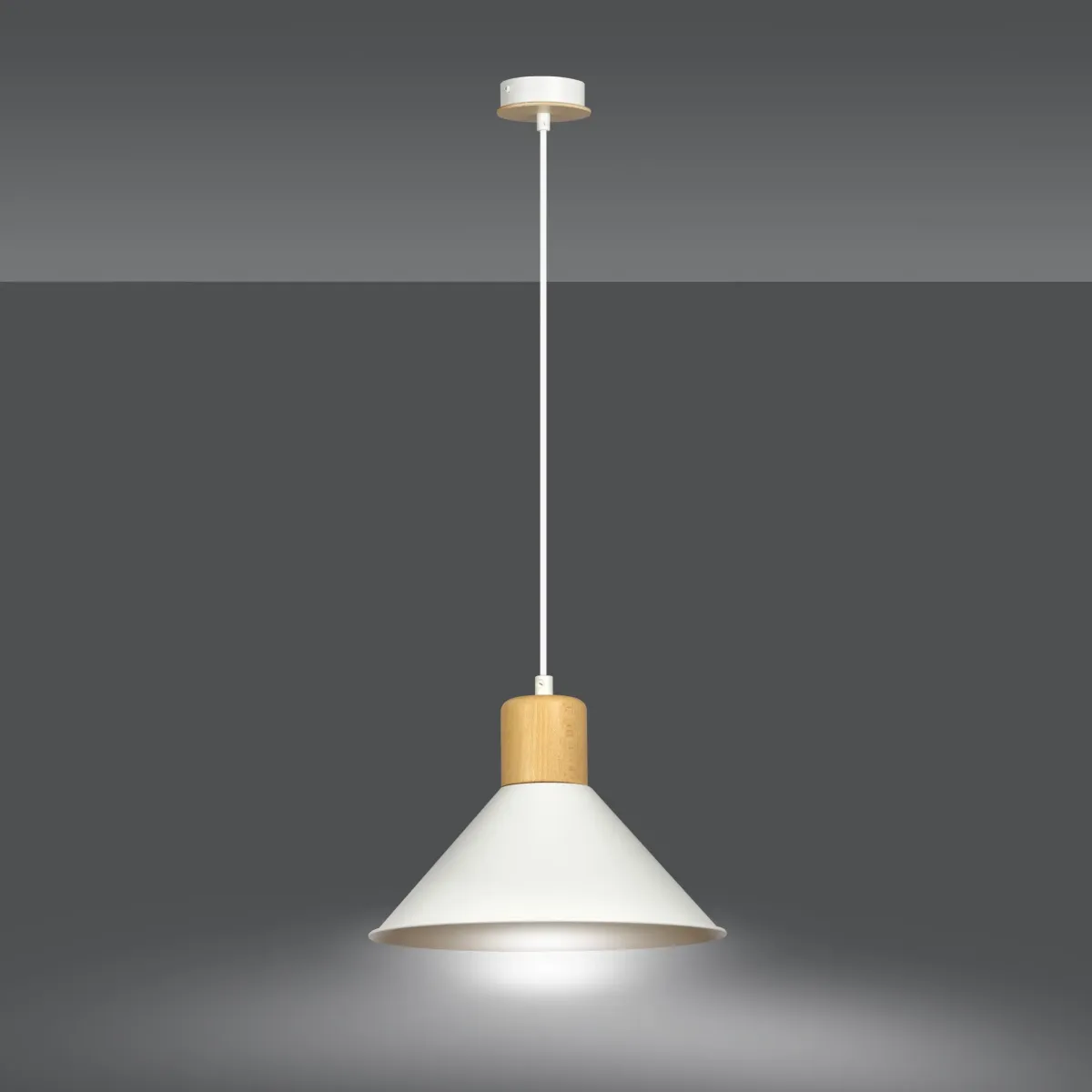 Lampa wisząca ROWEN 1 WHITE EMIBIG