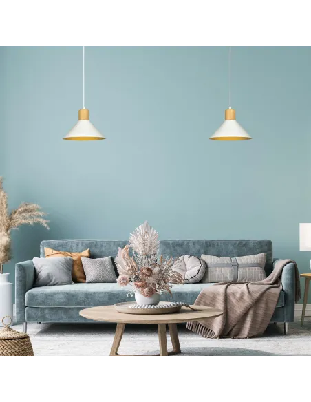 Lampa wisząca ROWEN 1 WHITE EMIBIG