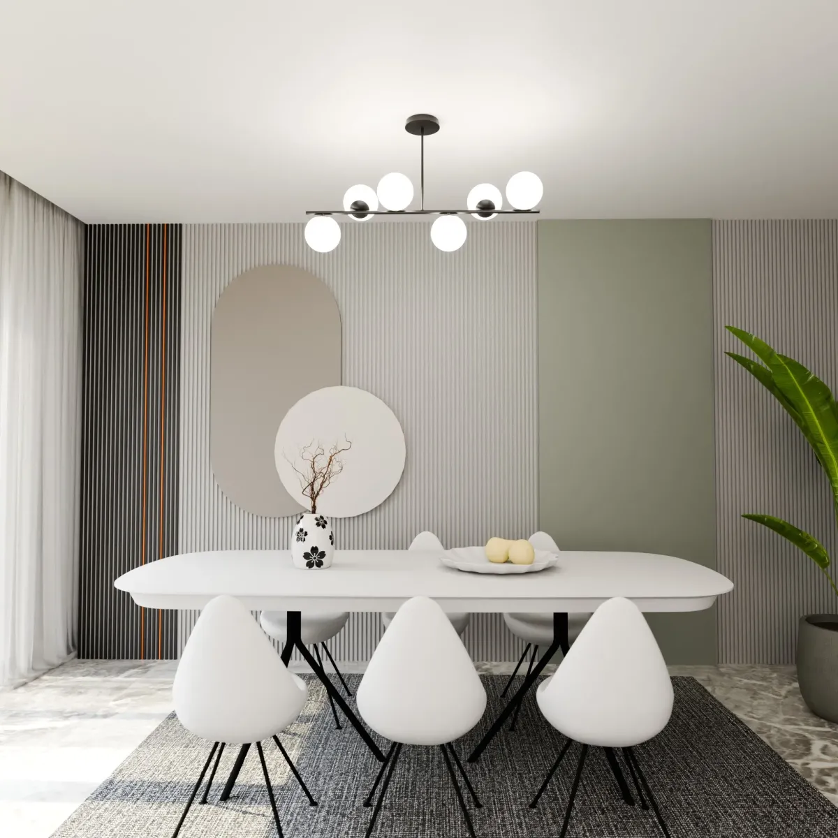 Lampa sufitowa BIOR 6 BLACK EMIBIG