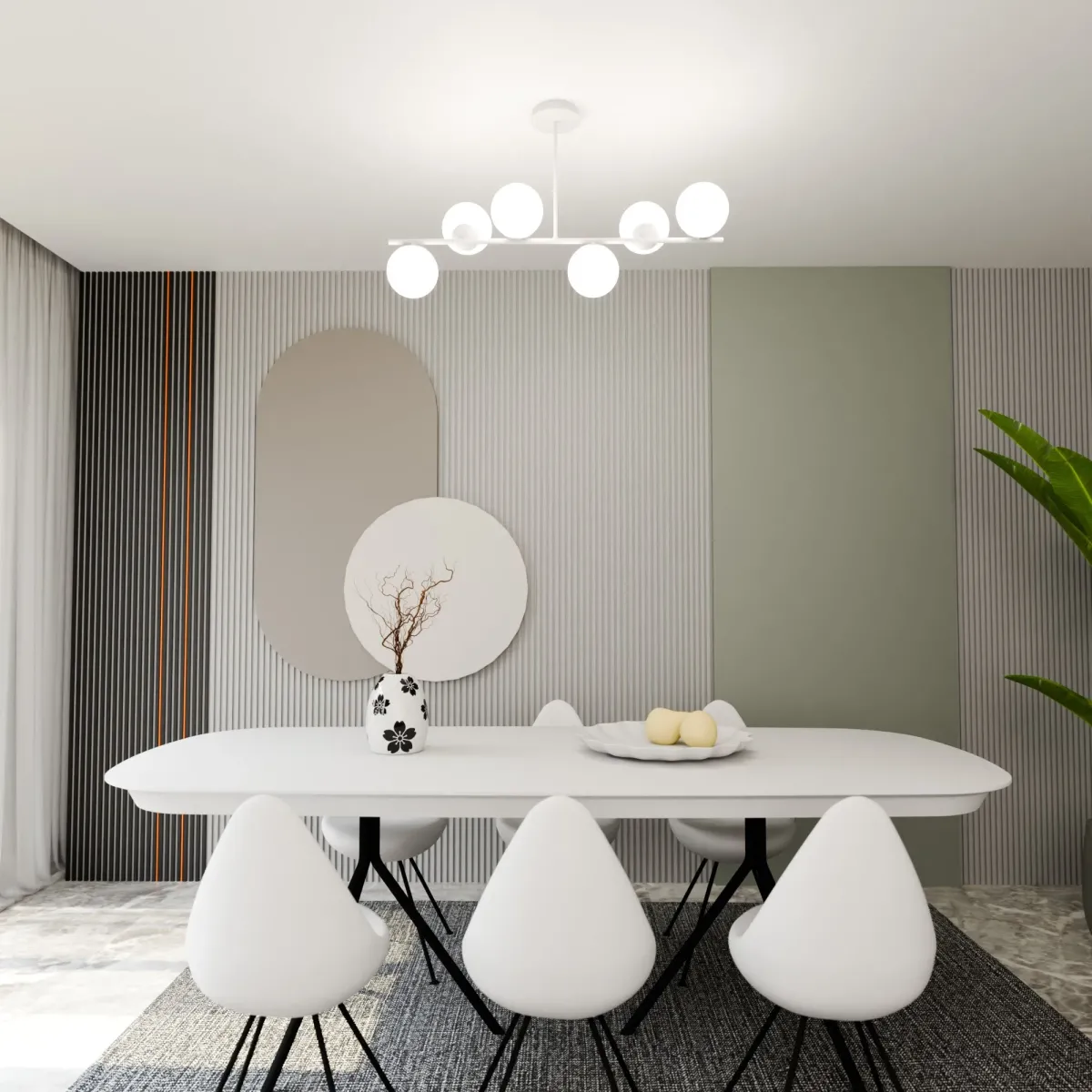 Lampa sufitowa BIOR 6 WHITE EMIBIG