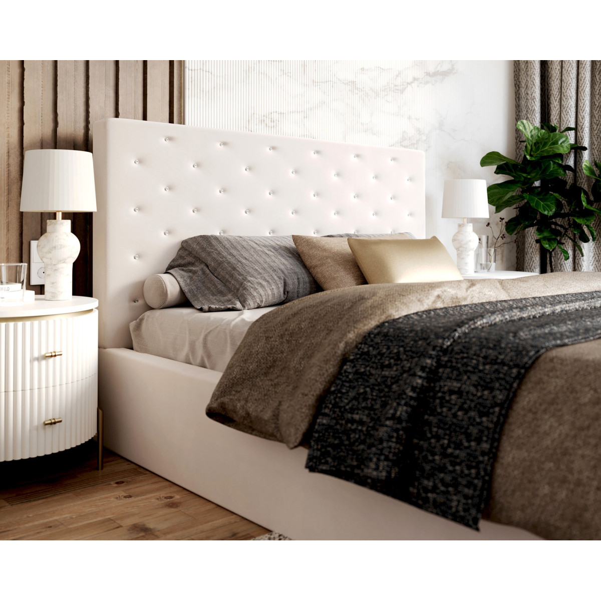 Łóżko tapicerowane PASSION FDM podnoszone