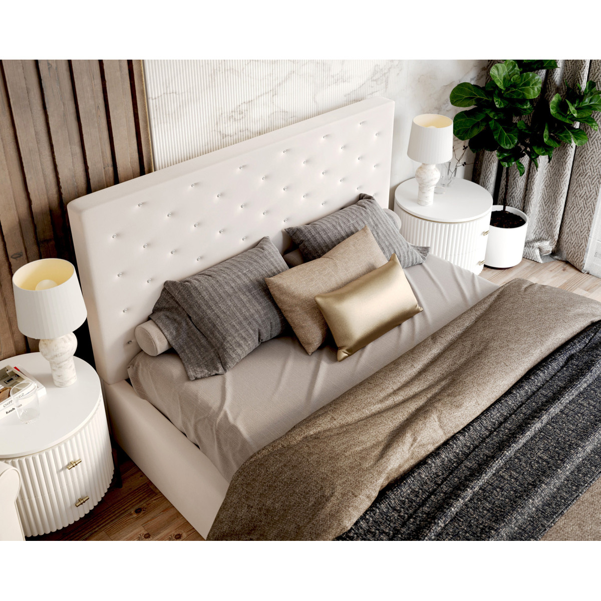 Łóżko tapicerowane PASSION FDM podnoszone