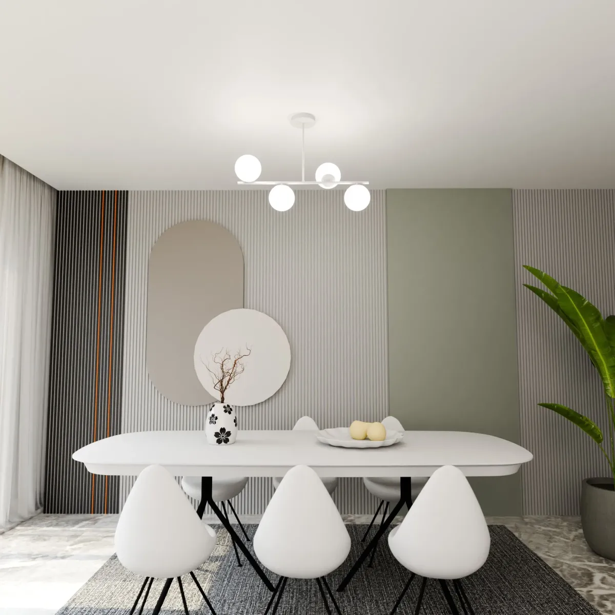 Lampa sufitowa BIOR 4 WHITE EMIBIG