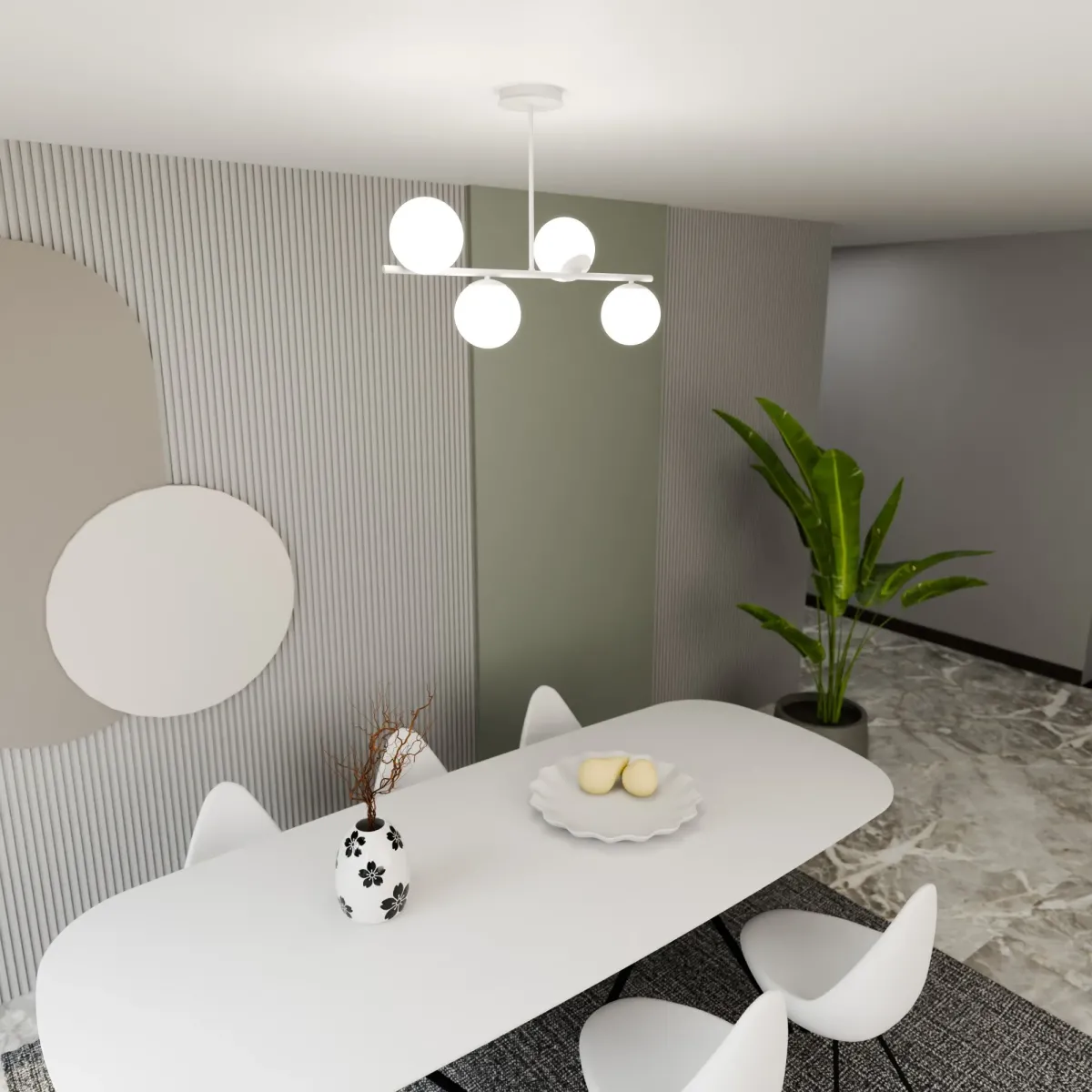 Lampa sufitowa BIOR 4 WHITE EMIBIG