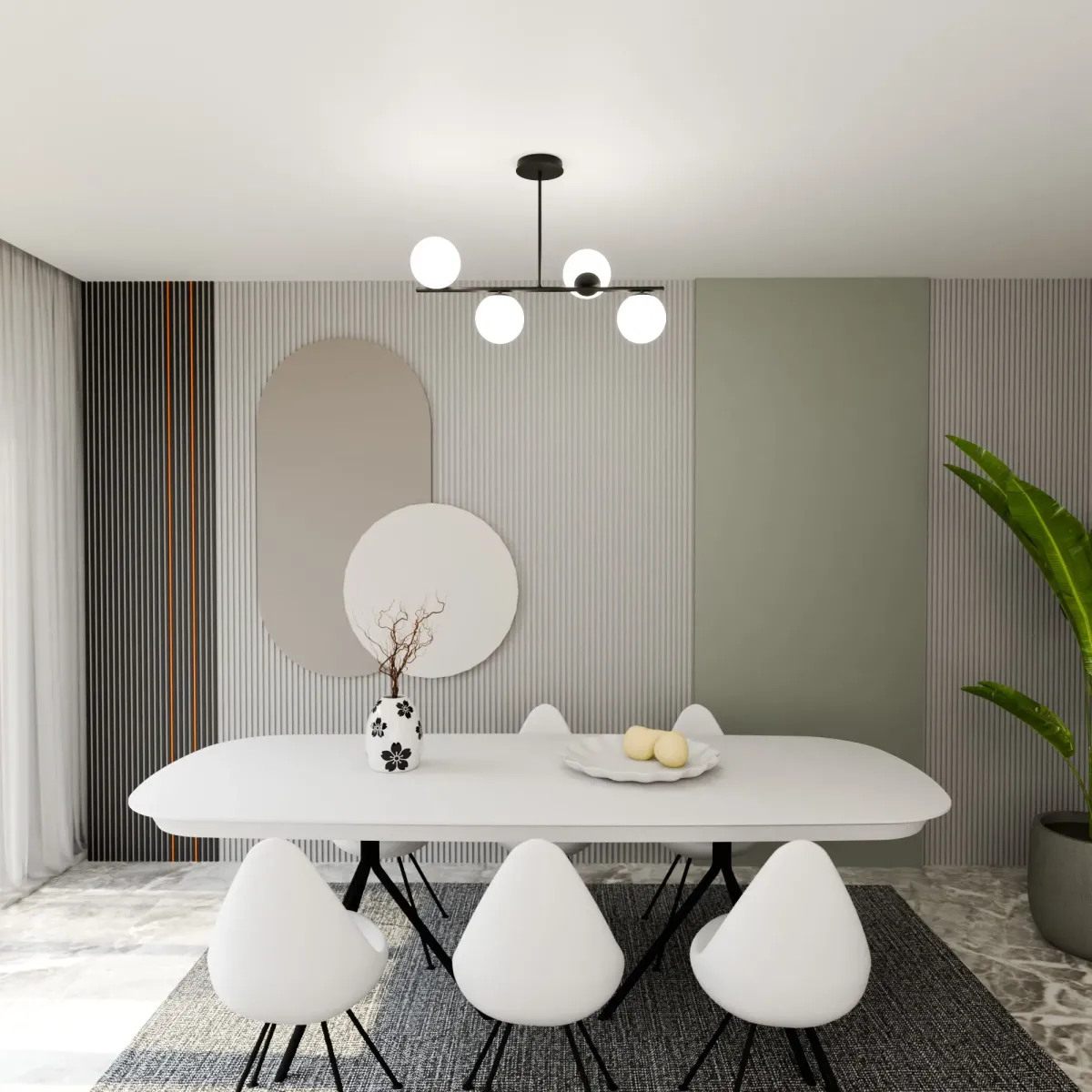 Lampa sufitowa BIOR 4 BLACK EMIBIG