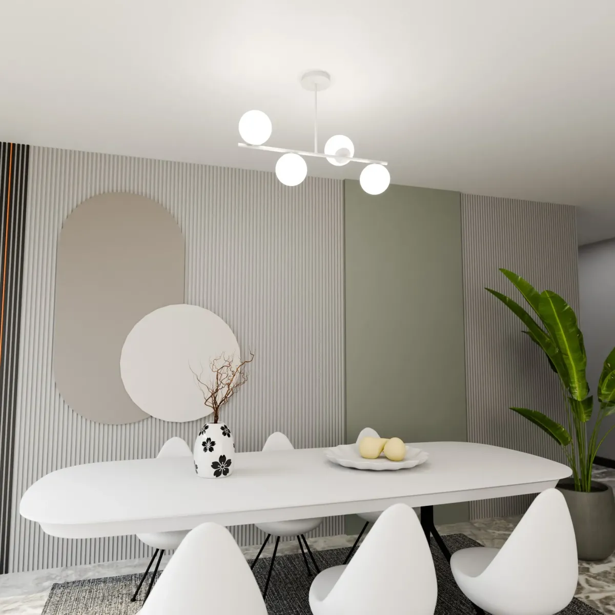 Lampa sufitowa BIOR 4 WHITE EMIBIG