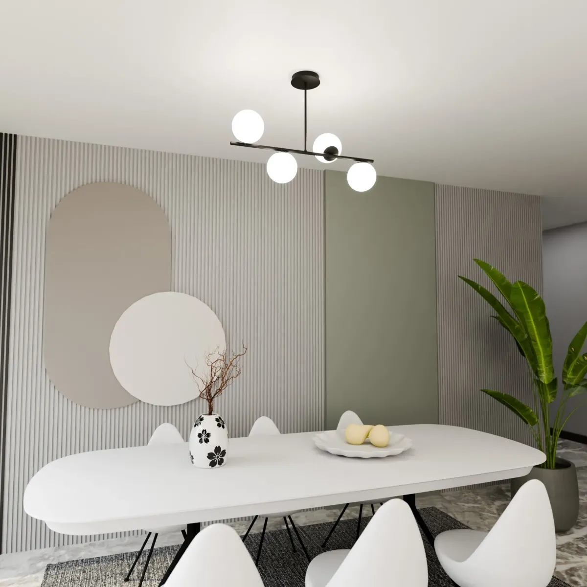 Lampa sufitowa BIOR 4 BLACK EMIBIG