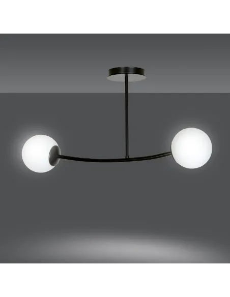 Lampa sufitowa HALLDOR 2 BLACK EMIBIG
