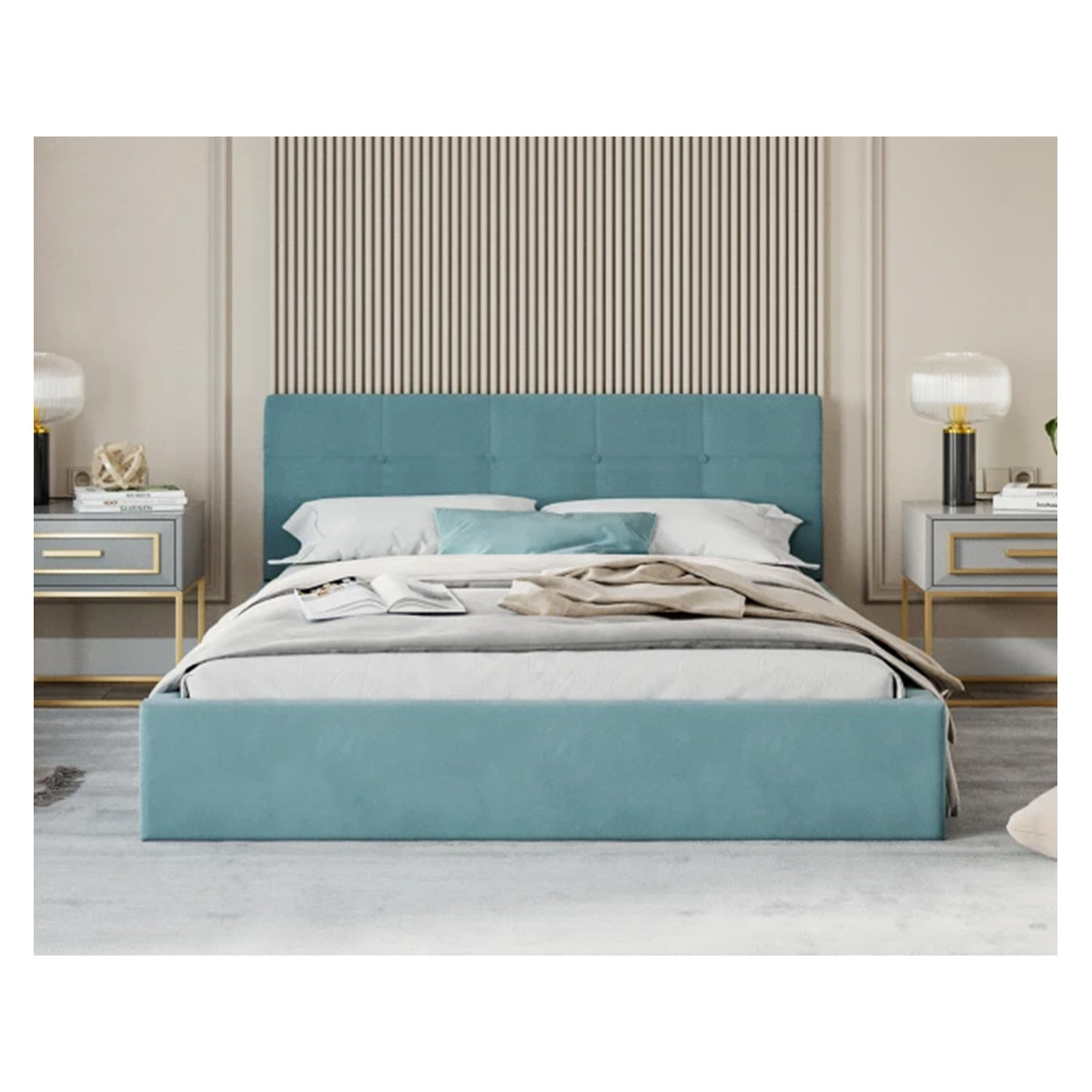 Łóżko tapicerowane RINO FDM podnoszone