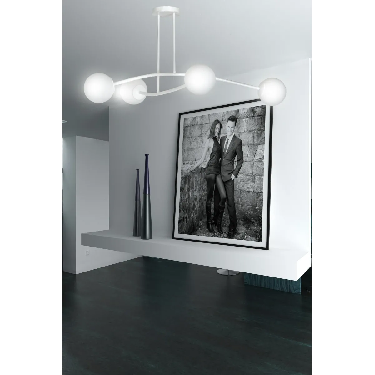 Lampa sufitowa HALLDOR 4 WHITE EMIBIG