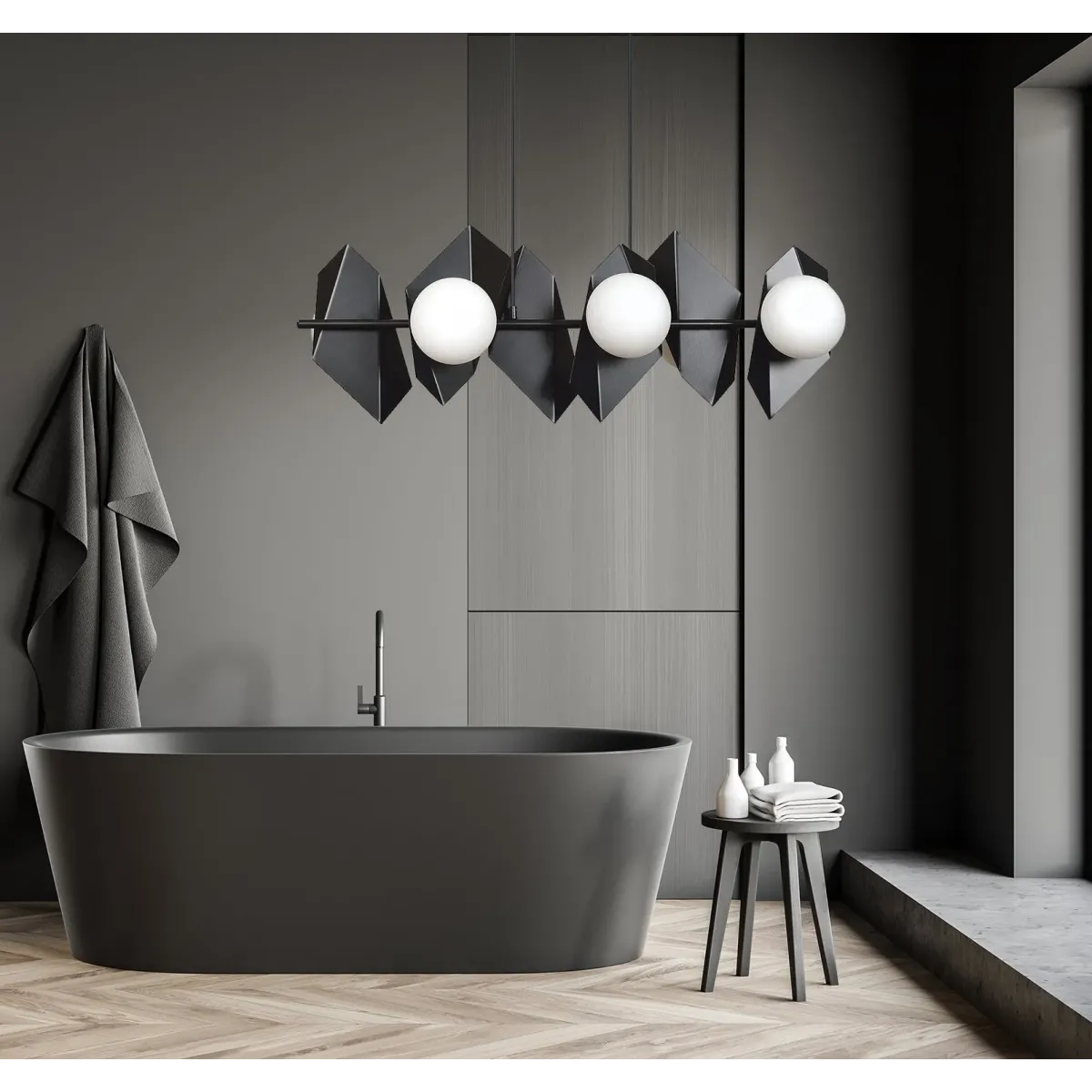 Lampa wisząca DRIFTON 6 BLACK EMIBIG