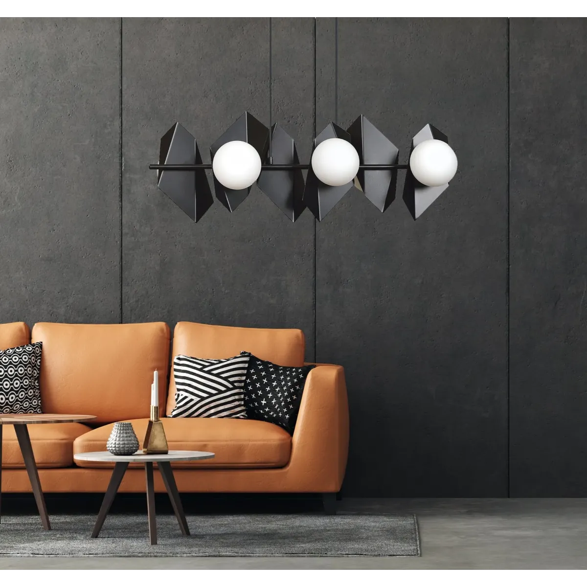 Lampa wisząca DRIFTON 6 BLACK EMIBIG