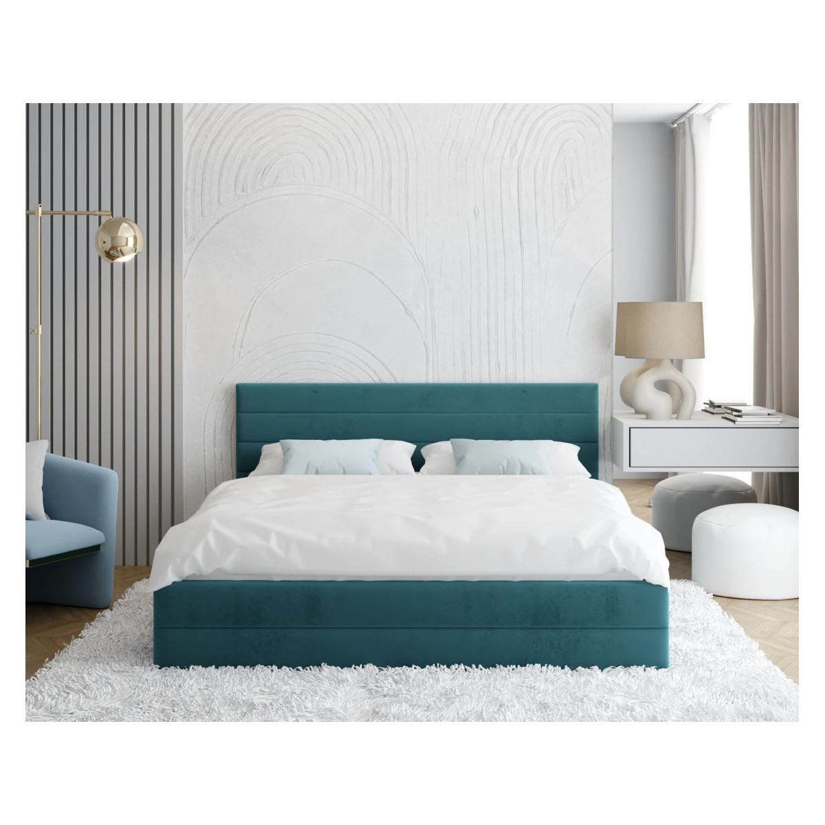 Łóżko tapicerowane VIRGINIA FDM podnoszone