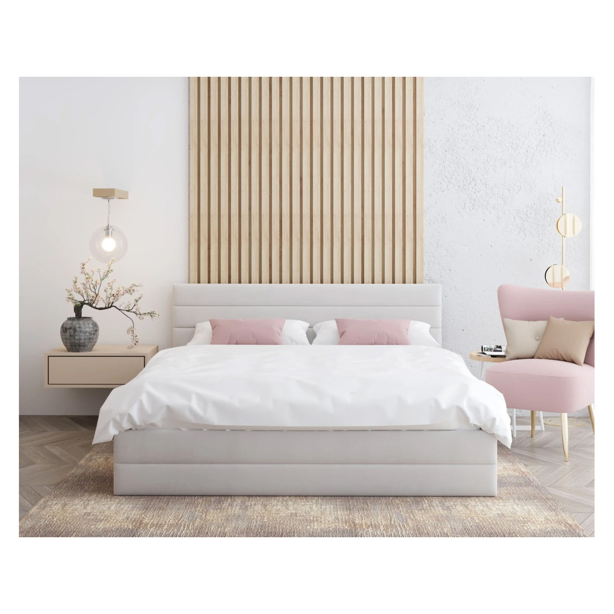 Łóżko tapicerowane VIRGINIA FDM podnoszone