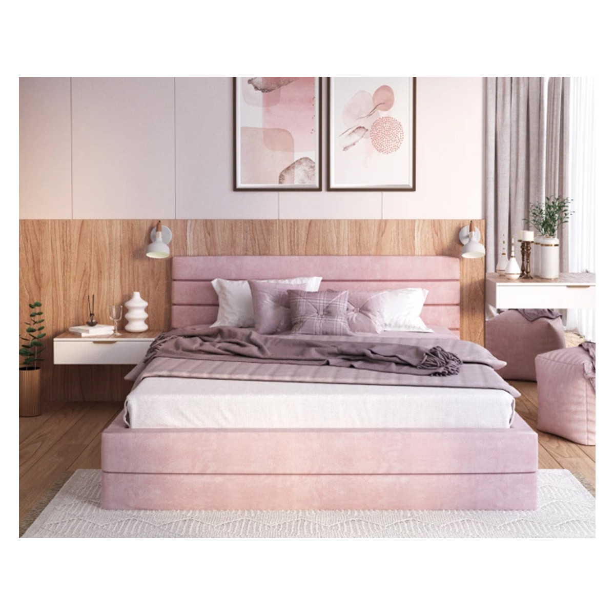 Łóżko tapicerowane VIRGINIA FDM podnoszone