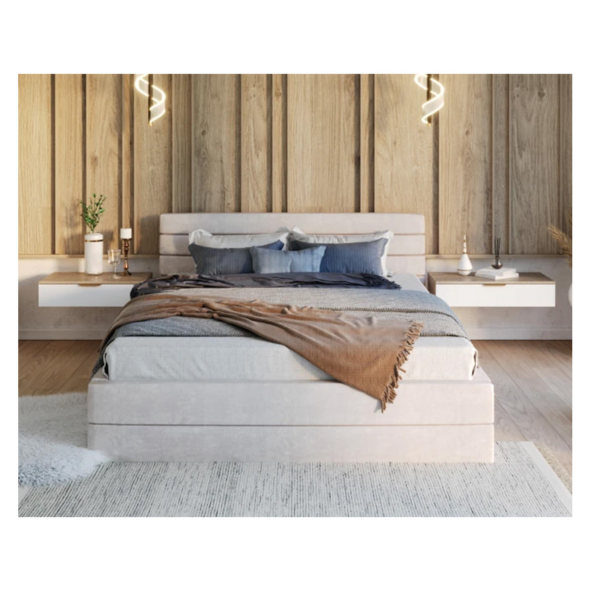 Łóżko tapicerowane VIRGINIA FDM podnoszone