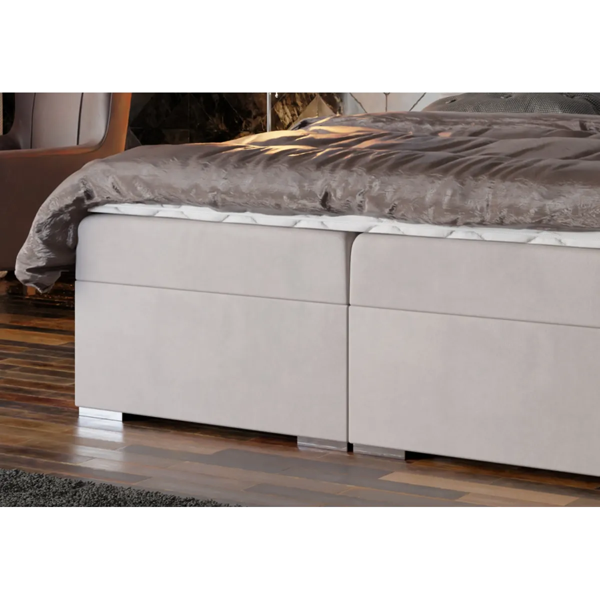 Łóżko kontynentalne CLAUDIA LAVERTO podnoszone