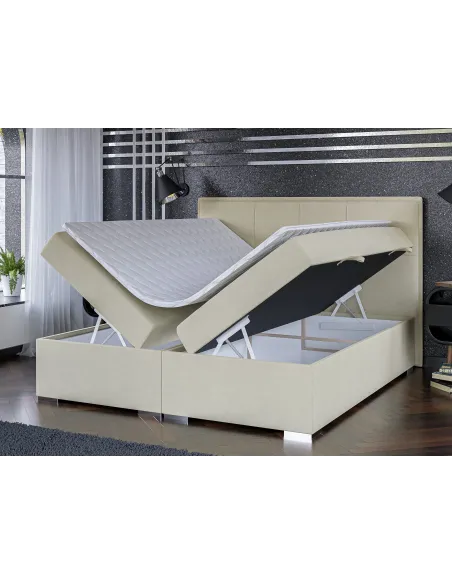 Łóżko kontynentalne CARRE LAVERTO podnoszone