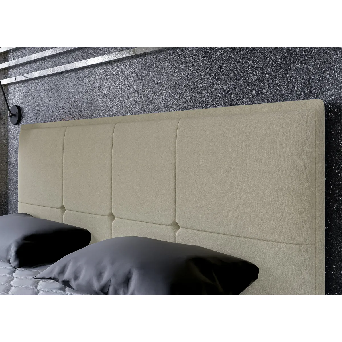 Łóżko kontynentalne CARRE LAVERTO podnoszone