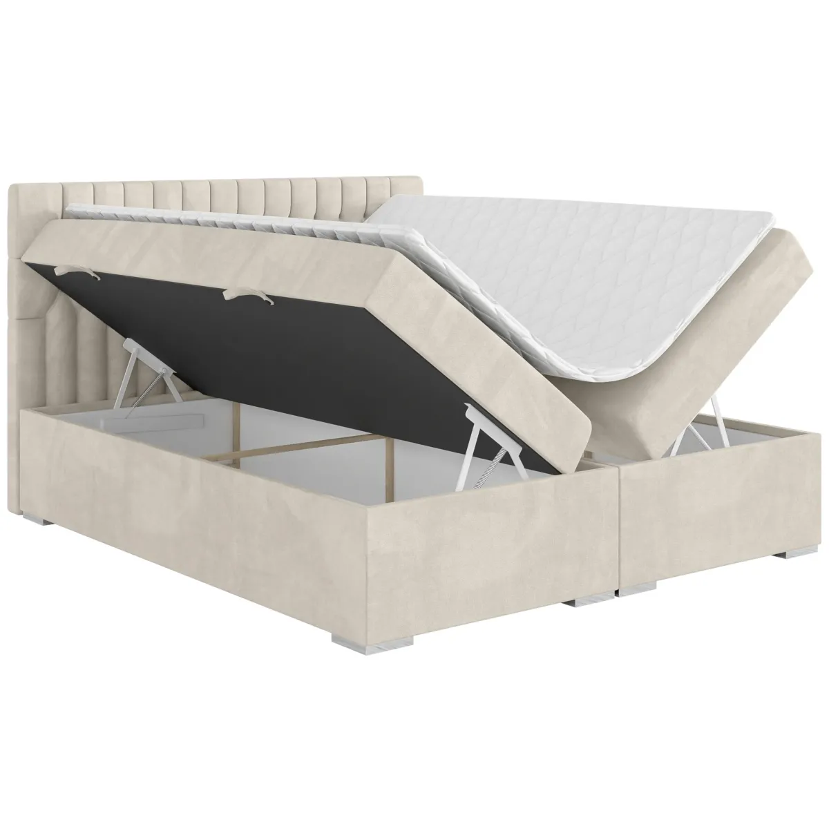 Łóżko kontynentalne DALIA LAVERTO podnoszone