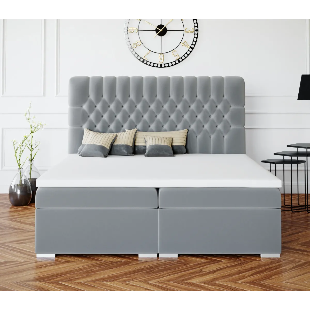 Łóżko kontynentalne DALIA LAVERTO podnoszone