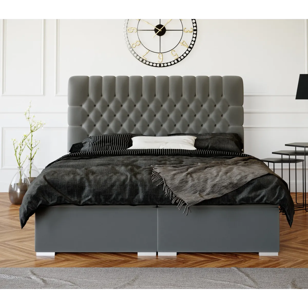 Łóżko kontynentalne DALIA LAVERTO podnoszone