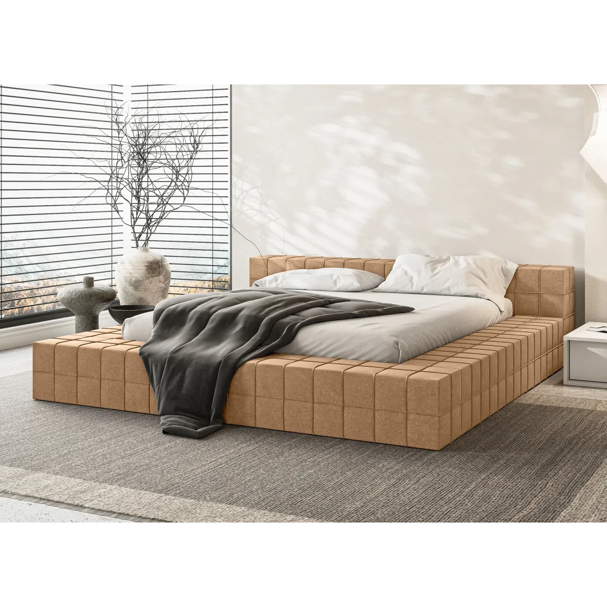 Łóżko tapicerowane EVORA LAVERTO podnoszone