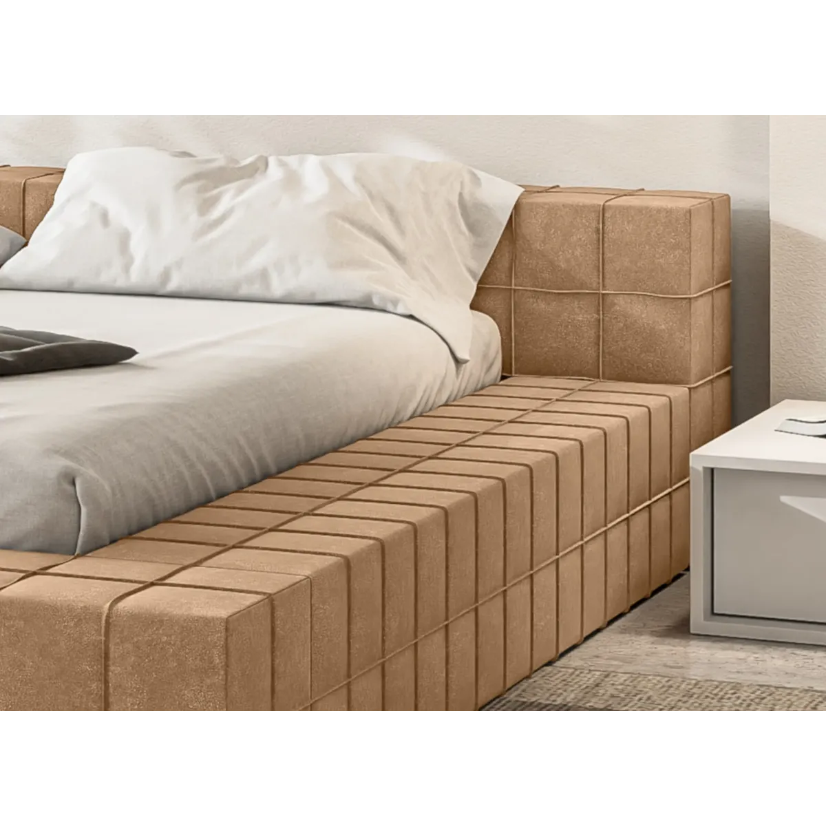 Łóżko tapicerowane EVORA LAVERTO podnoszone