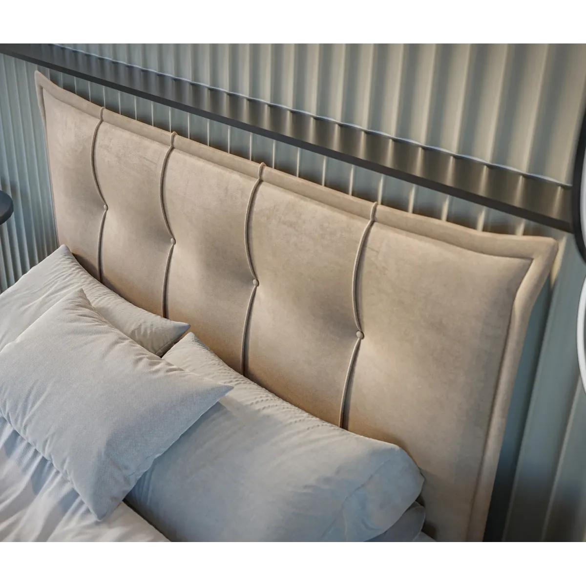 Łóżko kontynentalne FOXY LAVERTO podnoszone