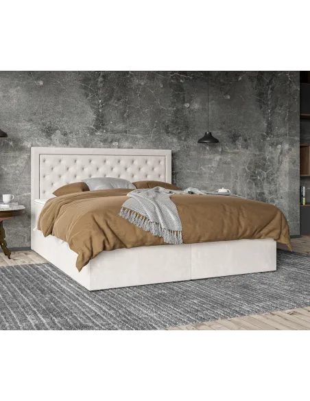 Łóżko kontynentalne GLAMOUR LAVERTO podnoszone