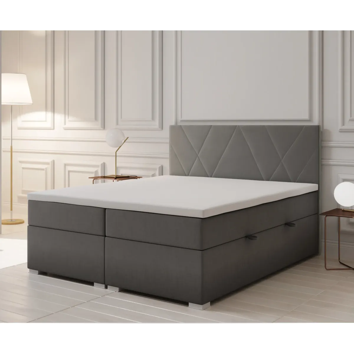 Łóżko kontynentalne LARA LAVERTO podnoszone