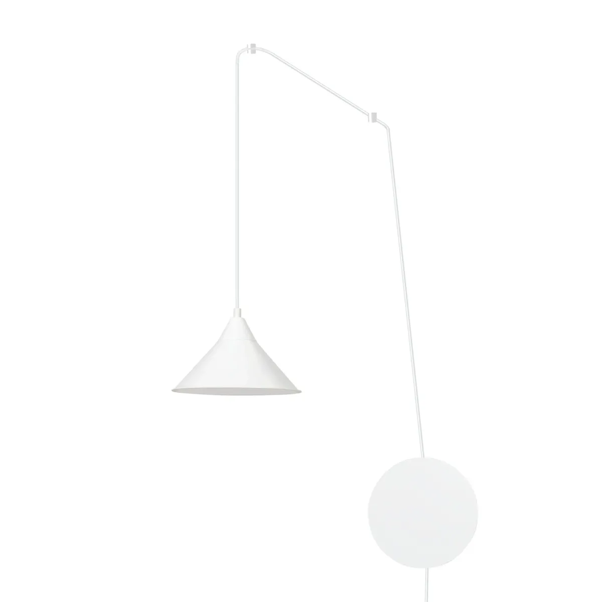 lampa wisząca ABRAMO 1 WHITE EMIBIG