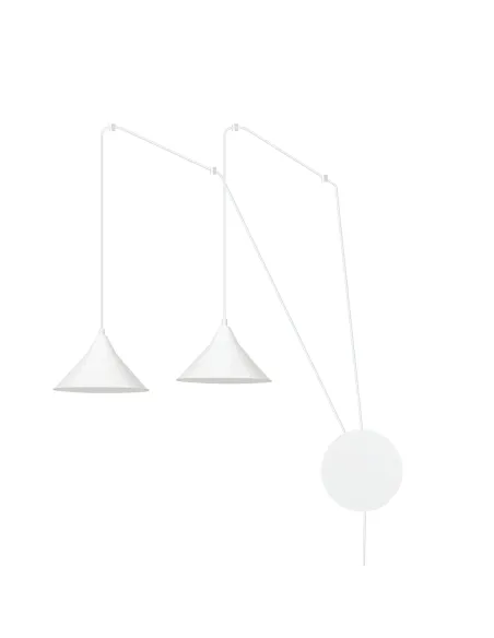 lampa wisząca ABRAMO 2 WHITE EMIBIG